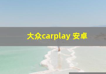 大众carplay 安卓